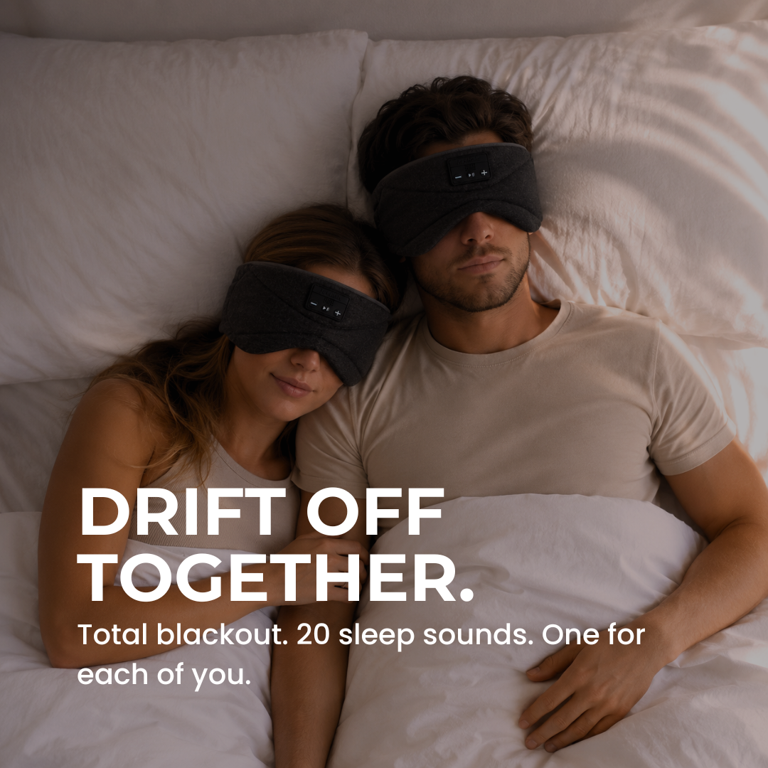 CalmGlow™ Drift Wireless Sleep Mask & White Noise Machine