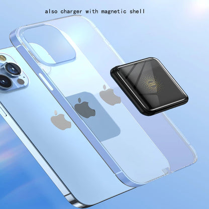 Super Mini Magnetic Wireless Charger – Pocket-Sized MagSafe Power Bank for iPhone