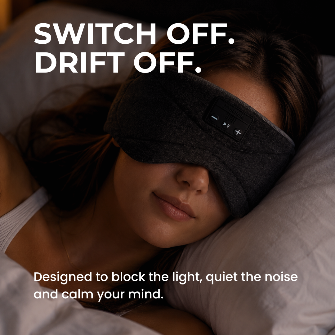 CalmGlow™ Drift Wireless Sleep Mask & White Noise Machine