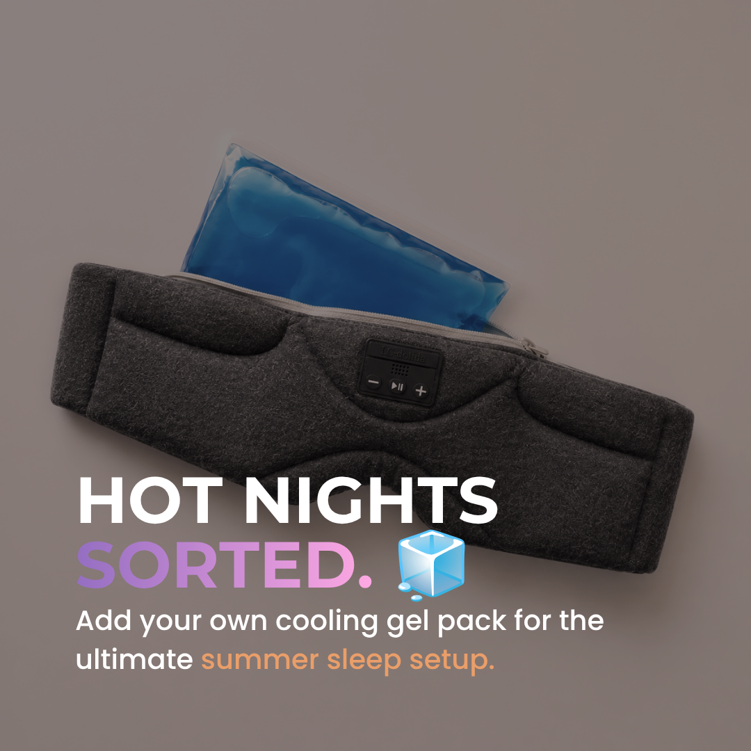 CalmGlow™ Drift Wireless Sleep Mask & White Noise Machine