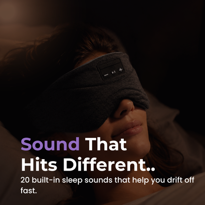 CalmGlow™ Drift Wireless Sleep Mask & White Noise Machine