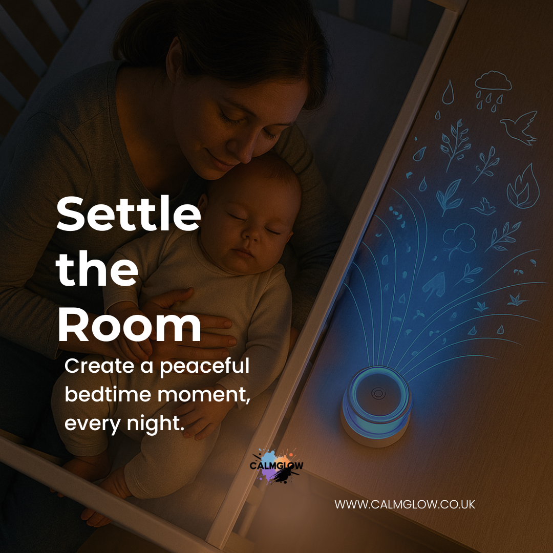 CalmGlow™ Mini White Noise Machine with LED Light