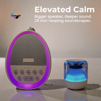 CalmGlow™ White Noise Machine Plus with LED Light