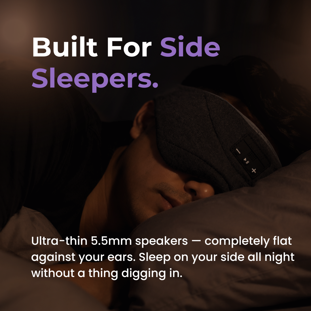 CalmGlow™ Drift Wireless Sleep Mask & White Noise Machine